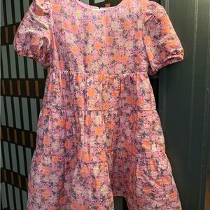 Floral Pink Kids Dress